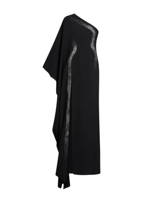Taller Marmo Palladium one-shoulder embellished maxi dress - Black