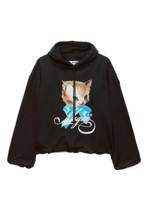 MSGM Cute Kitty hoodie - Black