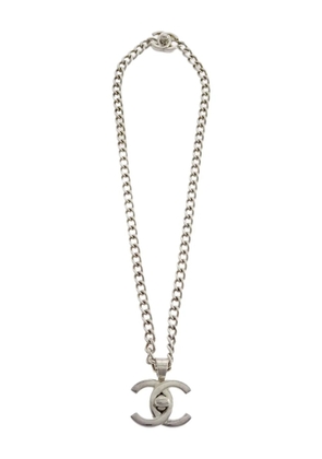 CHANEL Pre-Owned 1996 CC turn-lock chain necklace - Silver