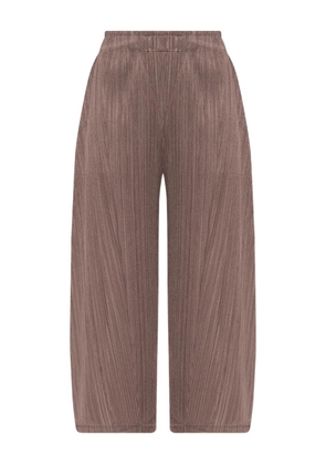 Pleats Please Issey Miyake pleated trousers - Brown