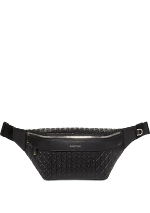 Calvin Klein embossed pattern shoulder bag - Black