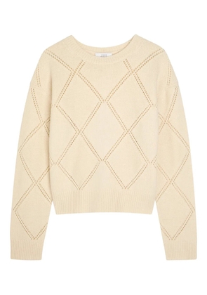 Vince textured argyle sweater - Neutrals