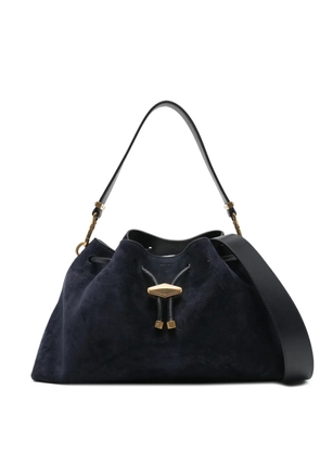 Jimmy Choo Bon Bon suede shoulder bag - Blue