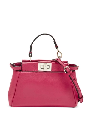 Fendi Pre-Owned 2015 Micro Peekaboo leather tote bag - Pink