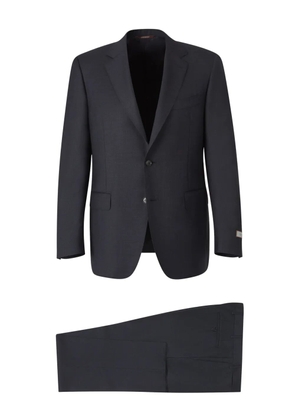 Canali check-pattern suit - Grey