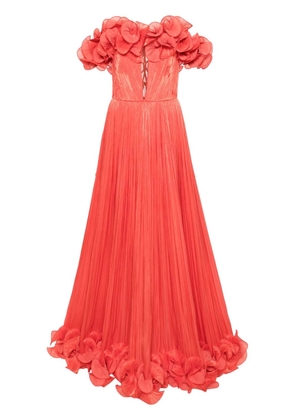 Ana Radu ruffle-detail dress - Orange