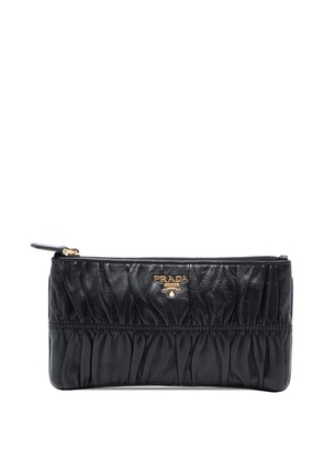 Prada Pre-Owned 2000-2025 Nappa Gaufre pouch - Black