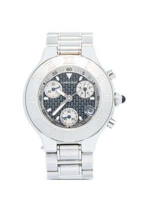 Cartier Chronograph 21 patterned 38mm watch - Blue
