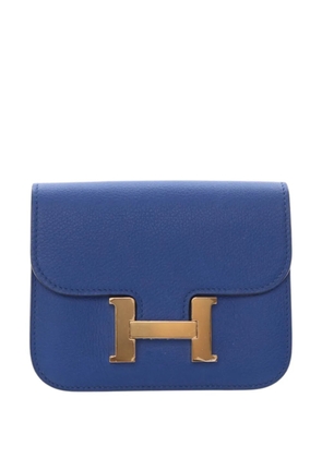 Hermès Pre-Owned 2022 Evercolor Constance Slim Wallet small wallets - Blue