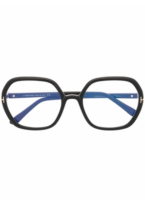 TOM FORD Eyewear oversized round glasses - Black