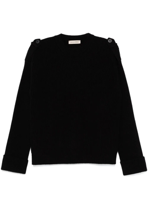 Gentry Portofino ribbed-knit sweater - Black