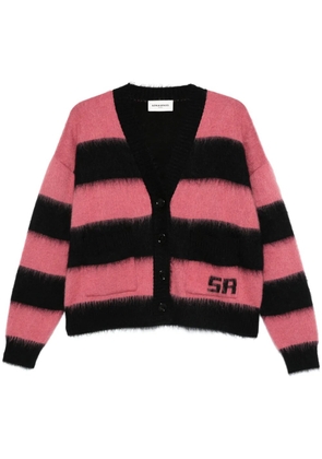 Sonia Rykiel brushed striped cardigan - Black
