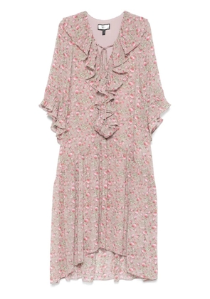 NISSA floral-print midi dress - Pink