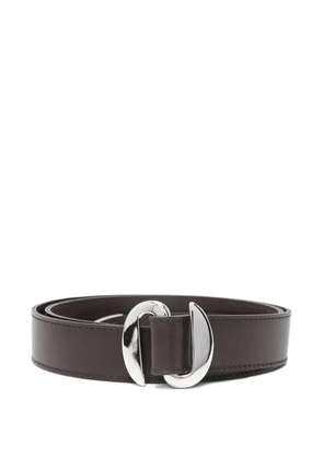 Orciani leather buckle belt - Brown