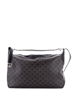 Celine Pre-Owned Romy Triomphe Coated Canvas Large shoulder bag - Black