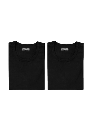 Lady White Co. crew-neck cotton T-shirt (pack of two) - Black