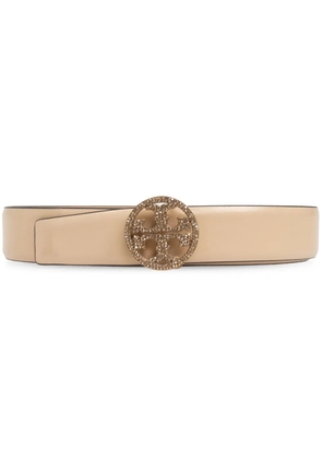 Tory Burch Miller crystal-embellished belt - Neutrals