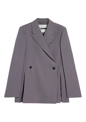 Jil Sander gabardine blazer - Grey