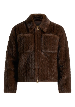 Manière De Voir David faux-fur jacket - Brown