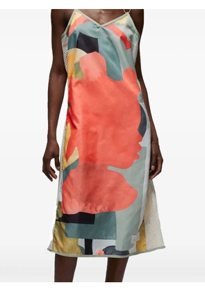 Jordan x Bephies Beauty Supply 'Orange' slip dress