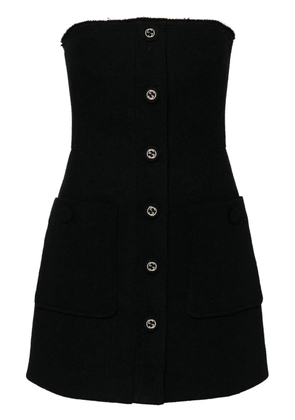 Gucci Interlocking-G-buttons mini dress - Black