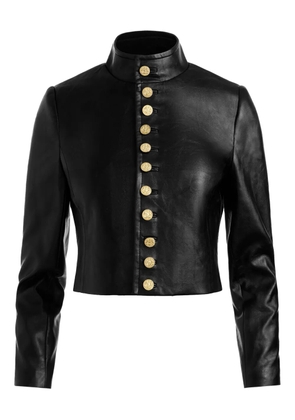 alice + olivia Emerson buttoned military jacket - Black