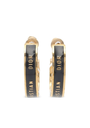 Christian Dior Pre-Owned 2010s Night Code hoop earrings - Gold