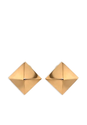 Brooks Brothers 18K yellow gold Pyramid stud earrings