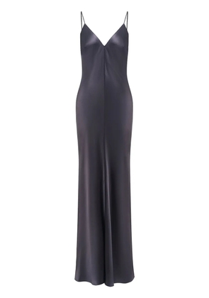 12 STOREEZ satin maxi dress - Grey