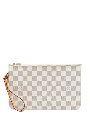 Louis Vuitton Pre-Owned 2014 Damier Azur Neverfull MM pouch - White