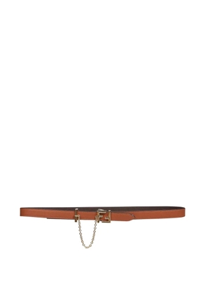 FENDI FF buckle reversible belt - Brown