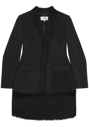 MM6 Maison Margiela fringe-detail blazer - Black