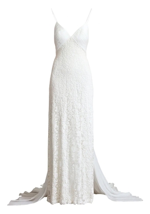Tadashi Shoji Miramar lace bridal gown - White