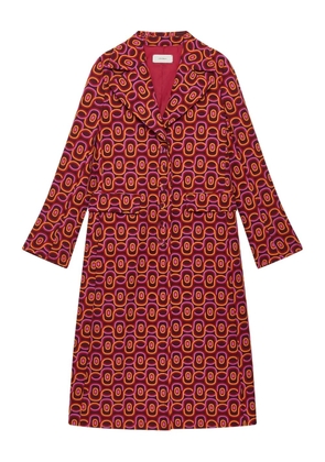 MALIPARMI patterned pocket coat - Red