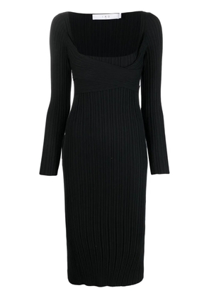 IRO ribbed-knit midi dress - Black