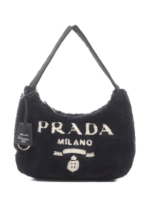 Prada Pre-Owned 2010s mini Re-Edition 2000 Spugna logo tote bag - Black