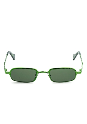 Kuboraum Z18 rectangle-frame sunglasses - Green