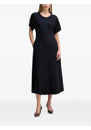 Sandro Ferrone pleated A-line midi dress - Blue