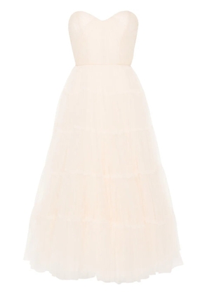 Ana Radu tulle midi dress - Black