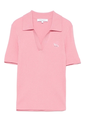 Maison Kitsuné Fox-motif T-shirt - Pink