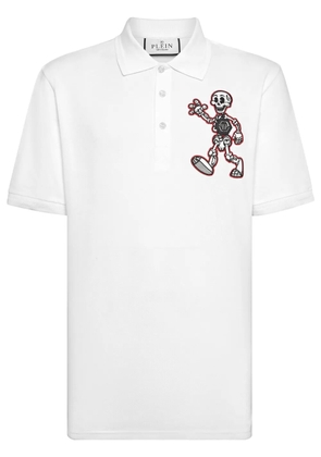 Philipp Plein Skully Gang polo shirt - White