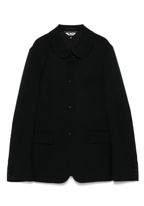 Black Comme Des Garçons zip-detail blazer
