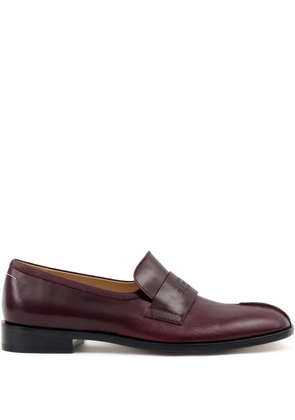 MM6 Maison Margiela leather loafers - Red
