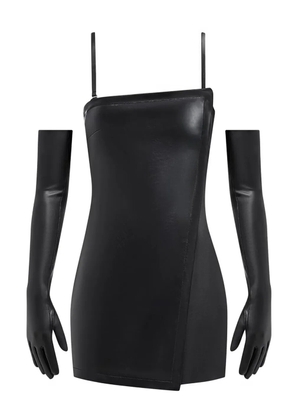 Manière De Voir detachable-gloves playsuit - Black