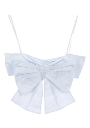 CHANEL Pre-Owned 1986-1988 spaghetti-straps blouse - Blue