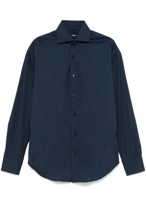 Barba spread-collar shirt - Blue