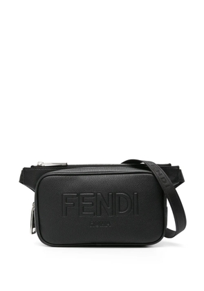 FENDI logo-embossed belt bag - Black