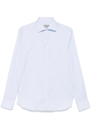 Canali gingham check shirt - Blue