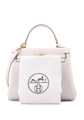 Hermès Pre-Owned Kelly Handbag Light Togo with Gold Hardware 25 satchel - Neutrals