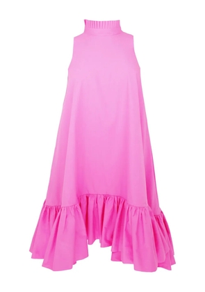 AZEEZA Alcott halterneck ruffled mini dress - Pink